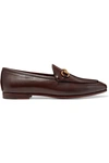 GUCCI Jordaan horsebit-detailed leather loafers