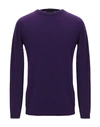 Roberto Collina Sweaters In Dark Purple