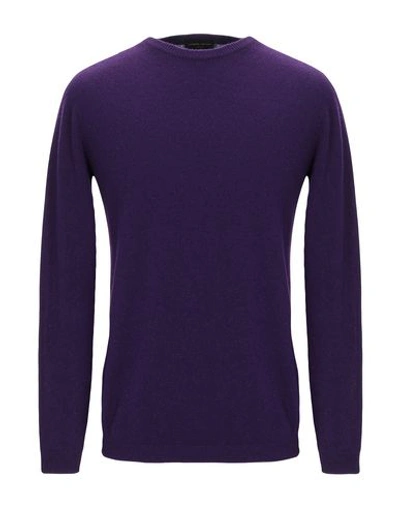 Roberto Collina Sweaters In Dark Purple