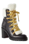 CHRISTIAN LOUBOUTIN YETITA GENUINE SHEARLING BOOTIE,3190942