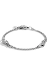 John Hardy Sterling Silver Legends Naga Dragon Station Link Bracelet In Silver