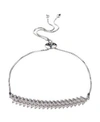 Nicole Miller Double Row Cubic Zirconia Slider Bracelet In Silver
