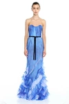 MARCHESA NOTTE Strapless Tulle and Organza  Gown,MN20RG1140B-US-1