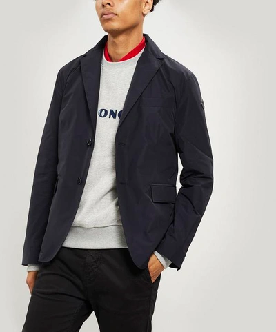 Moncler Mayenne Removable Insert Blazer In Navy