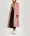 Nanushka Alamo Wool And Silk Coat In Pink