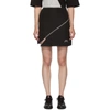 A-COLD-WALL* A-COLD-WALL* BLACK PIPING SPLIT MINISKIRT