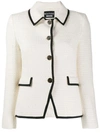 BOUTIQUE MOSCHINO textured tweed jacket