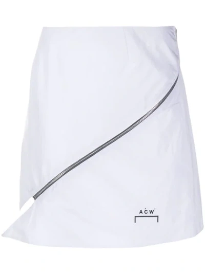A-cold-wall* Asymmetric Skirt - 白色 In White