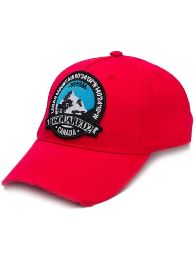 Dsquared2 Logan Mountain Baseball Cap - 红色 In Red