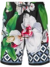 DOLCE & GABBANA FLORAL SWIM SHORTS