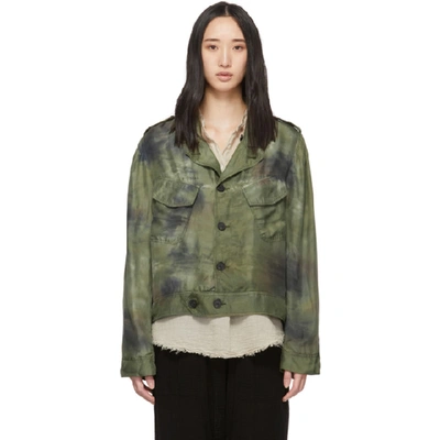 Raquel Allegra Military Jacket In Armycamotd