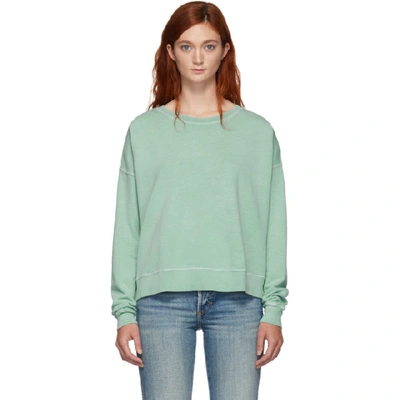 Amo Green Classic Jumper In 350 Agave