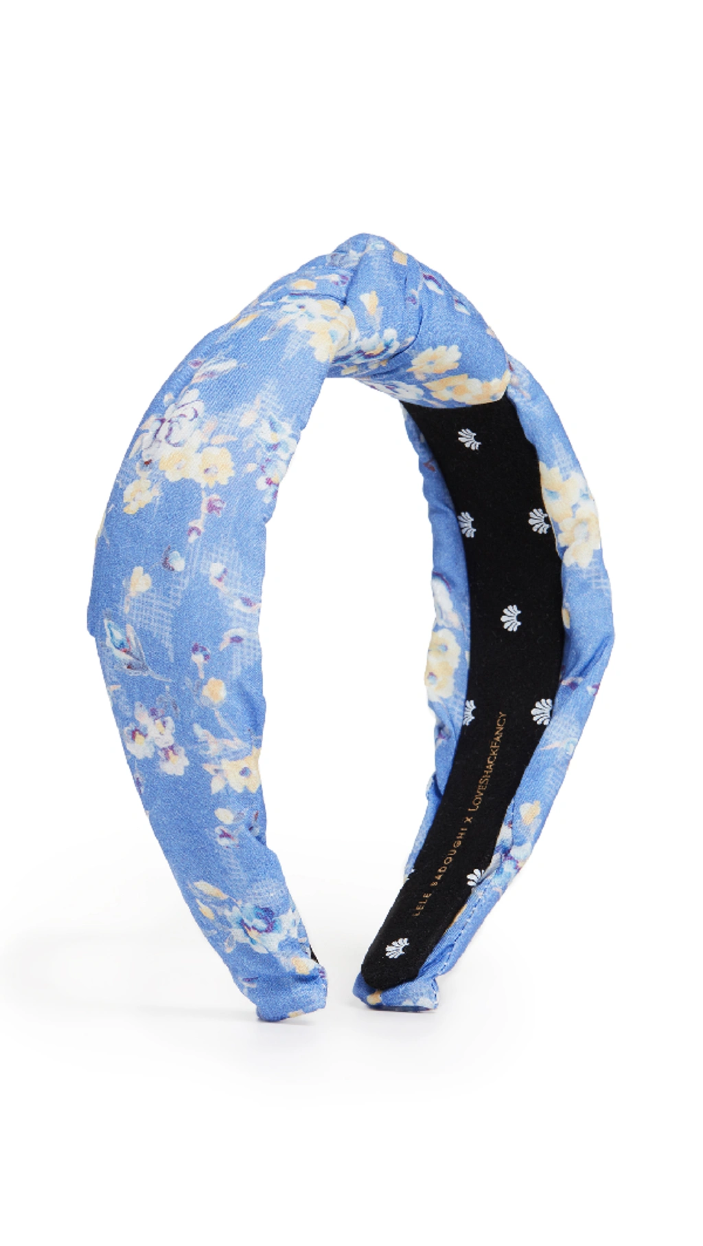 Lele Sadoughi X Loveshackfancy Knotted Headband In Blue Jay  display picture 1