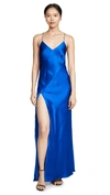 MICHELLE MASON BIAS GOWN WITH SLIT