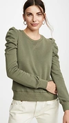 Rebecca Minkoff Janine Sweatshirt In Green