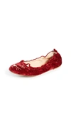 CHARLOTTE OLYMPIA KITTY BALLERINA FLATS