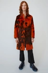 ACNE STUDIOS Cowhide coat Orange/brown