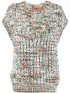 MISSONI SLEEVELESS CABLE KNIT TOP