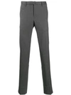 INCOTEX MICRO-CHECK SUIT TROUSERS