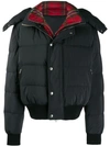 ALEXANDER MCQUEEN ALEXANDER MCQUEEN TARTAN LAYERED PUFFER JACKET - 黑色