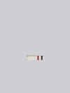 Thom Browne Rwb Short Silver Tie Bar In Silver