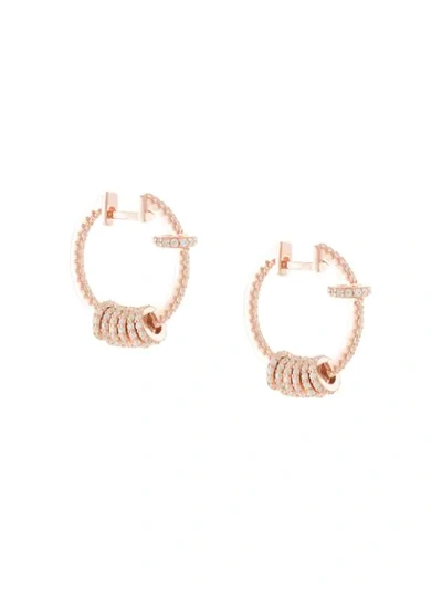 Apm Monaco Small Crystal Earrings In Gold