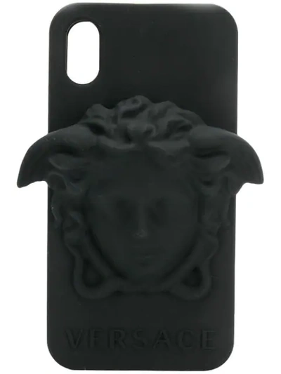 Versace Medusa Head Iphone X Plus Case - 黑色 In D41