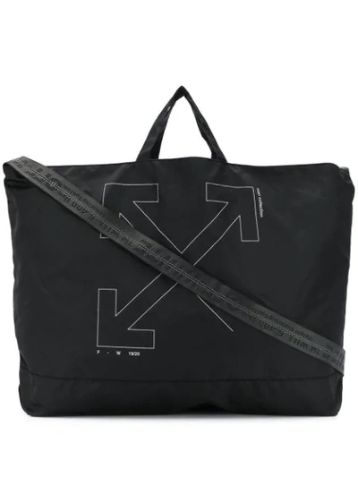 Off-white Unfinished Arrows Tote - 黑色 In 1091 Blksil