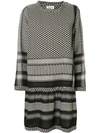 CECILIE COPENHAGEN LONG-SLEEVE PATTERNED DRESS