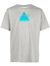 Off-white Triangle Planet Printed T-shirt In Grey
