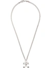 OFF-WHITE OFF-WHITE ARROWS PENDANT NECKLACE - 银色