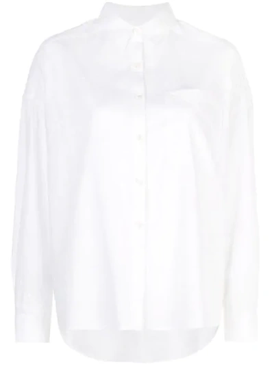 Alex Mill Texture Dot Oversize Shirt In White