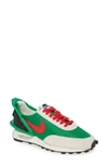 Nike + Undercover Daybreak Leather-trimmed Shell And Suede Sneakers In Lucky Green/ Red/ Sail