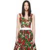 DOLCE & GABBANA DOLCE AND GABBANA RED GERANIUM SOFT CUP BUSTIER