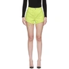 ALEXANDER WANG ALEXANDER WANG YELLOW DENIM BITE SHORTS