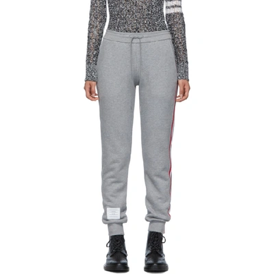 Thom Browne Grey Classic Loopback Stripe Lounge Pants