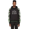 DOLCE & GABBANA DOLCE AND GABBANA BLACK ORCHID PRINTED HOODIE