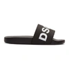 Dsquared2 Icon Pool Sliders In Black