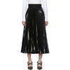 FENDI FENDI BLACK PLEATED RESIN SKIRT