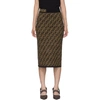 FENDI FENDI BROWN FOREVER FENDI SKIRT