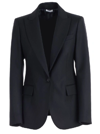 P.a.r.o.s.h Blazer Double Breasted Long In Nero