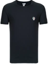 Dolce & Gabbana Crown And Laurel Patch Crewneck T-shirt In Blue