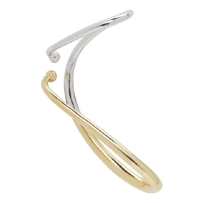 Charlotte Chesnais Gold And Silver Mirage Ear Cuff In Yellow/silv