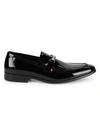 SAKS FIFTH AVENUE MEN'S NEW LAST PATENT LEATHER LOAFERS,0400010479913