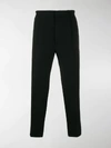 ALEXANDER MCQUEEN CONTRAST PIPING STRAIGHT-LEG TROUSERS,14157392