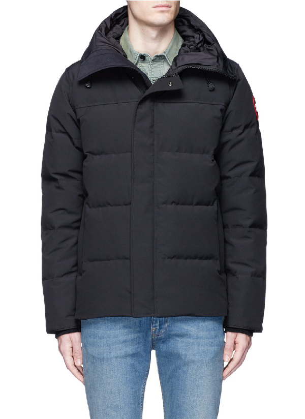 Canada Goose Macmillan Hooded Parka Coat, Black | ModeSens