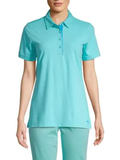 Tommy Bahama Tropicool Short Sleeve Polo In Radiant Blue
