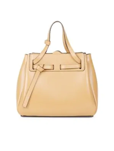 Loewe Women's Mini Lazo Leather Tote In Dune