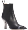 FENDI COLIBRI STRIPE TOE CHELSEA BOOTIE,8T6955-A2C9