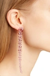 Simone Rocha Beaded Drop Earrings In Smoke